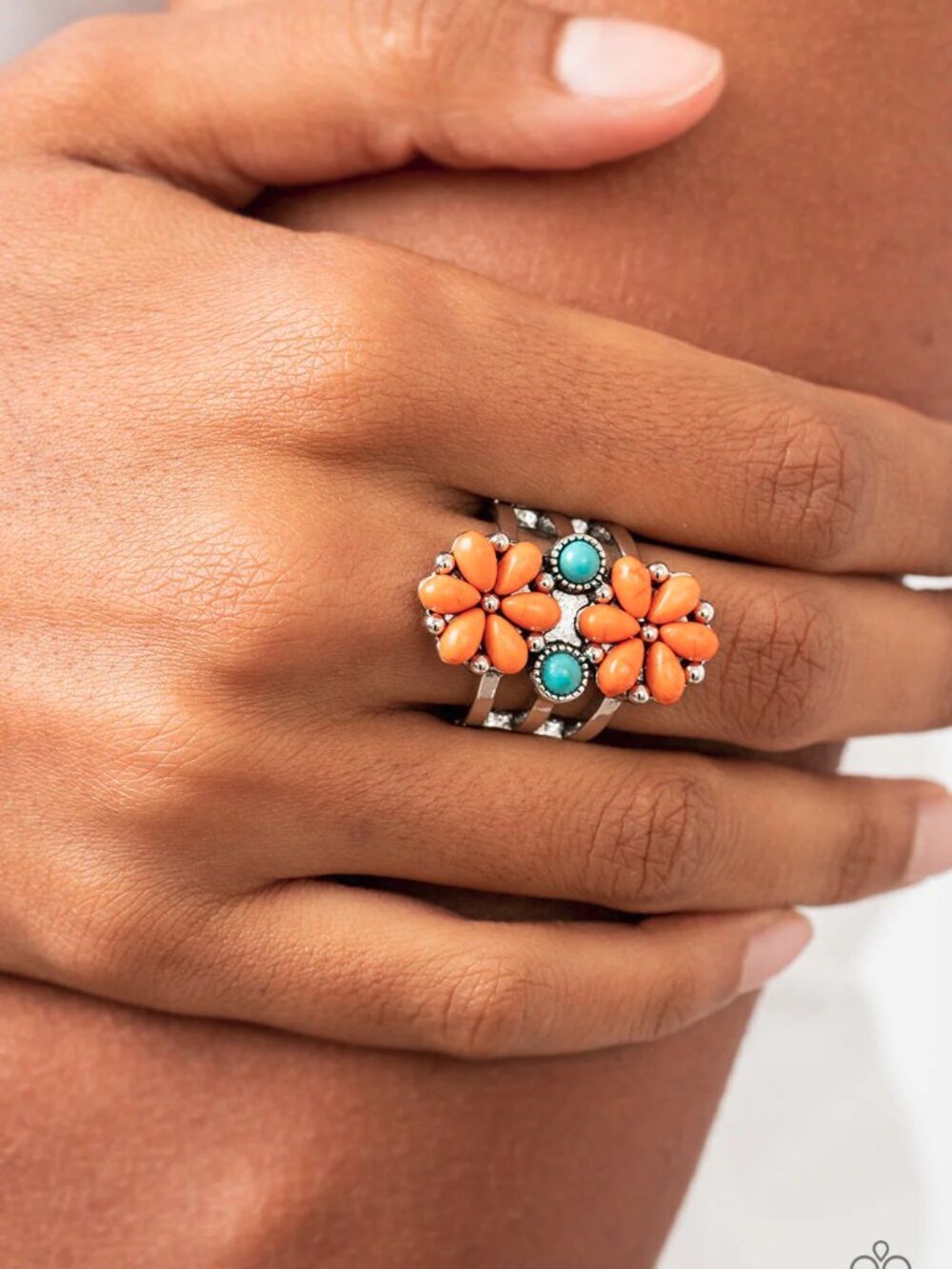 Paparazzi Jewelry Accessories - Fredonia Florist - Orange Ring - Vintage